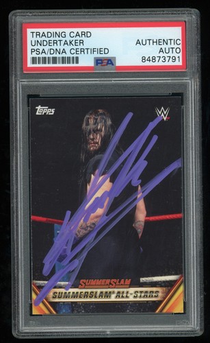 Undertaker PSA/DNA 2019 Topps WWE #MSS-6 Auto Signed Autographed HOF Deadman 791