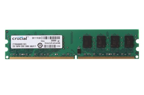 8GB Crucial 4x2GB DDR2 2RX8 PC2-6400 800MHZ CL6 DIMM Desktop Memory RAM 2GB - Picture 5 of 11