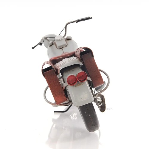 Indian Model 741 grau Motorrad 1:7 von 1942 | Handarbeitsmodell mit Metallrädern - Bild 4 von 20