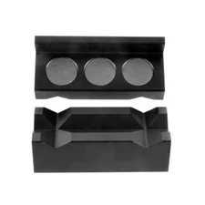 20990 Universal Fitment Magnetic Billet Aluminum Vise Jaws For AN  Fittings