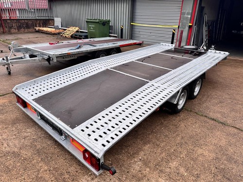 BEAVER TAIL Trailer Twin Axle 15ft 6.6ft 4.5m x 2m 2700kg WHEEL SIZE 13 - Picture 2 of 10