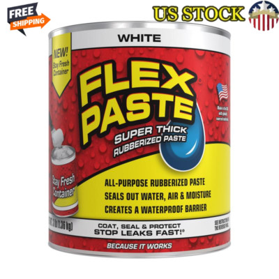 Rubberized Paste For Repairs Sealing Cracks Waterproof Coating Heavy Duty Use US