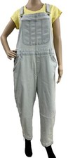 Jordache Women's Overalls Straight Leg Denim, Size XXXL, Bleach Blue