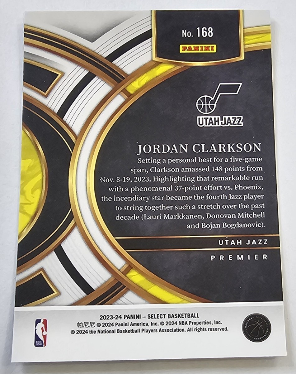 2023-24 Panini Select Basketball Card Jordan Clarkson