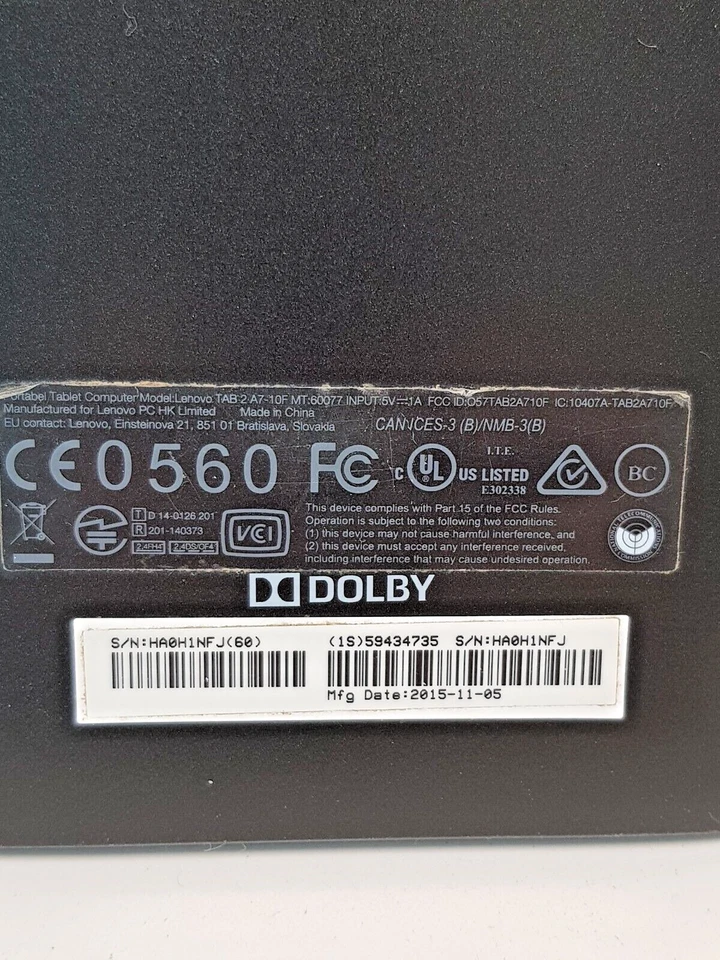 Tablet Lenovo Tab 2 A 7-10F 8GB, Wi-Fi, 7 Zoll - Bild 3 von 4