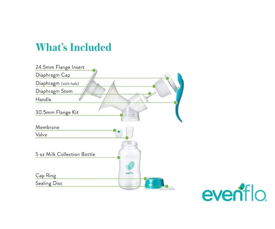 Extractor de leche manual avanzado Evenflo Deluxe Foto 2 de 4