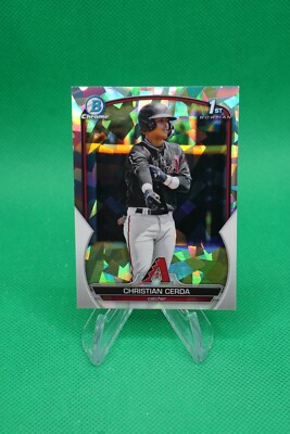 2023 Bowman Chrome Prospects Atomic Refractor #BCP-56 Christian Cerda JW1