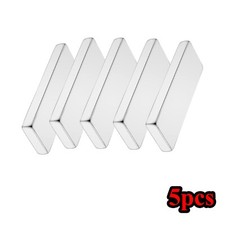 5pcs Neodymium Magnets 30x10x3mm Strong Bar Strips for Fridge Whiteboard Crafts