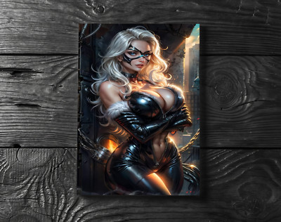 Sexy Black Cat Felicia Hardy Marvel Universe Comics Poster Print - No Frame