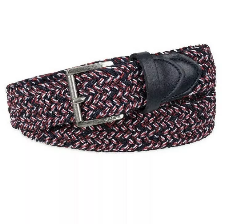 New Tommy Hilfiger Boys Comfort Flex Stretch Braided Belt Sz M (26-28) NWT