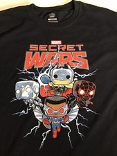 2015 Lady Thor Funko Pop Marvel Secret Wars Large T Shirt Miles Morales EUC