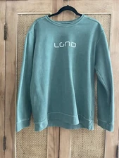 LGND Racing Pigment Dyed Crewneck Pullover Sweatshirt Medium
