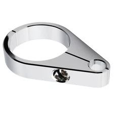 Clutch Throttle Cable Brake Line Clamp for Harley Yamaha 1 1/2" Handlebar Chrome