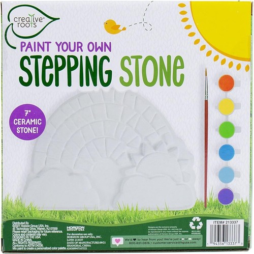 Creative Roots Paint Your Own Rainbow Stepping Stone Craft Kits for Kids,... - Bild 9 von 10