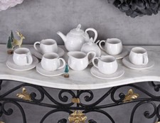 Geschirr KAFFEESERVICE 6 PERS. Porzellan KAFFEETASSEN Landhausstil Teeservice