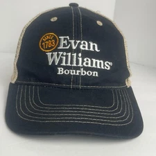 Evan Williams Bourbon Trucker Hat Cap Baseball Snap Back 14 West Black Beige