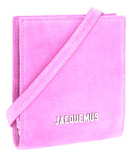 Jacquemus Le Gadjo' Suede Wallet / Bag with Neck / Shoulder Strap NWT  395