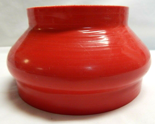 Red Silicone Multi Layer Reinforced 5" 127mm to 3.5" 89mm Bulb Coupler Reducer - Picture 2 of 6