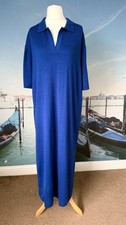 COS knitted blue dress size L UK 14 16