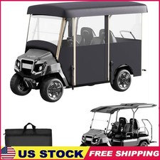 4 Passenger Golf Cart Cover Enclosure Extended Roof Waterproof Protection New