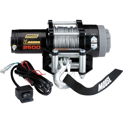 MOOSE OFFROAD 4505-0759 104306 Aggro Winch 2500 LB Winch - Wire Rope - Picture 1 of 1