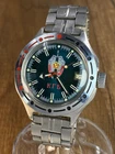 Vostok KGB Amphibian Automatic Vintage Soviet Era Stainless Steel mens watch