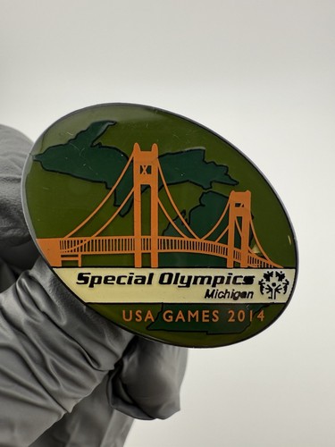 2014 USA Games Michigan Special Olympics Enamel Lapel Pin - Picture 2 of 8
