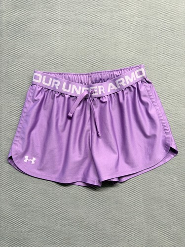 UNDER ARMOUR YOUTH LOOSE HEATGEAR  PLAY UP SOLID PURPLE SHORT SIZE Youth Large