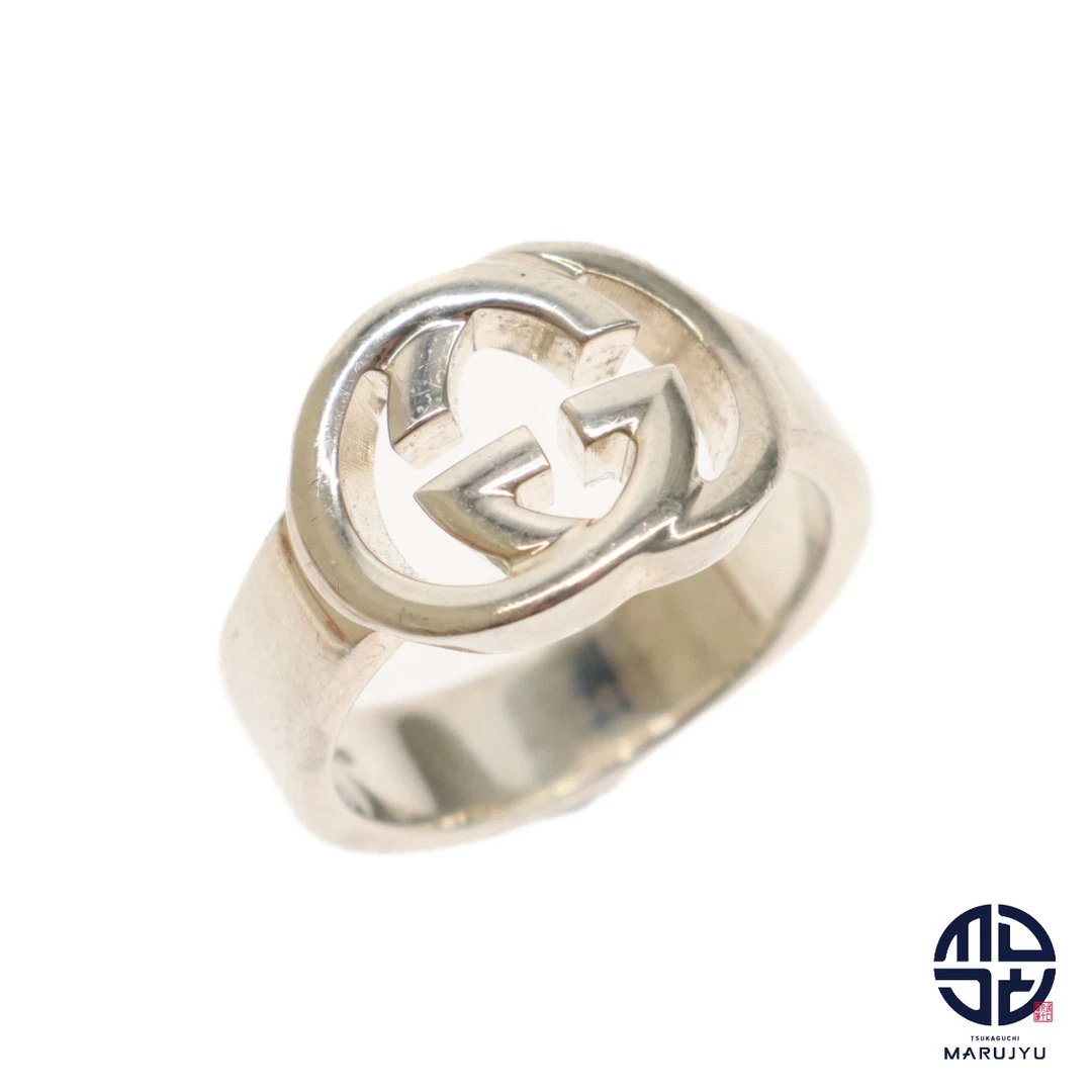 Gucci SV925 ARGENT GG DOUBLE G BAGUE DOIGT BIJOU ACCESSOIRE #10 Occasion MARJ 0