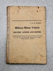 WW2 Military Motor Vehicle Drivers License And Orders issued 1944. I.A.F 2-2208.
