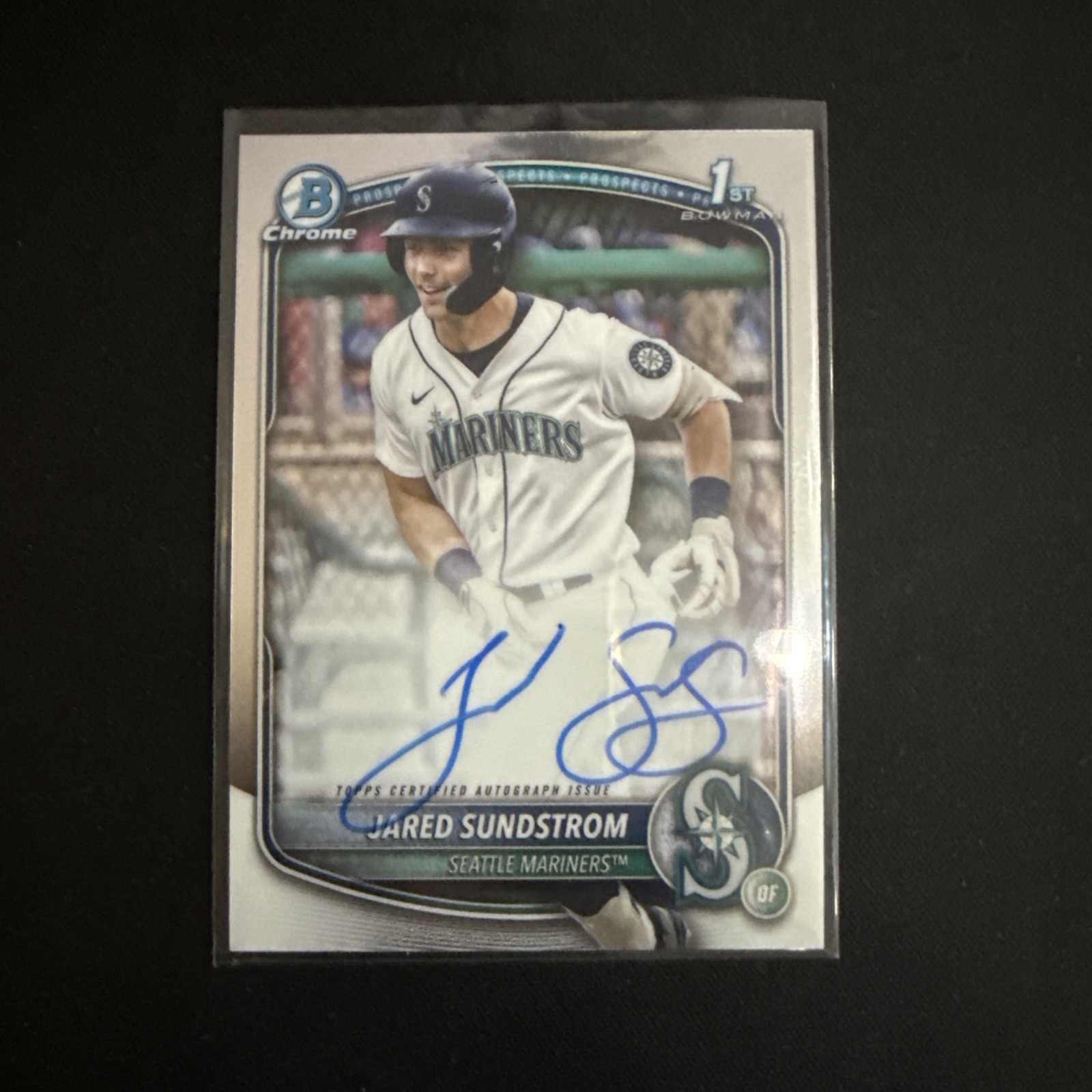 2025 Bowman Jared Sundstrom Bowman Chrome Prospects Rookie 1st Bowman Auto RC