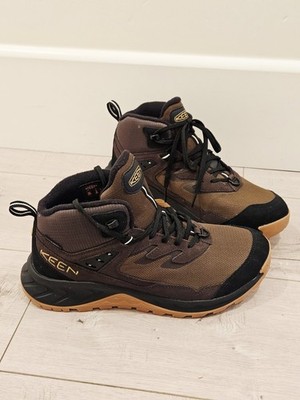 NEW KEEN men\'s hightrail waterproof hiking boots in dark earth/oak buff Men main image 4
