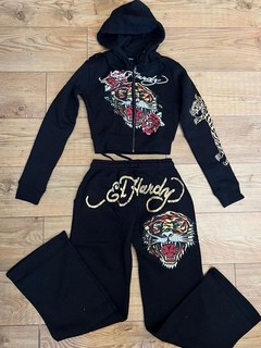 Ed Hardy Tracksuit Small Black