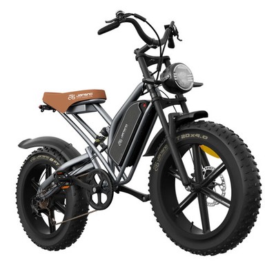 JANSNO X50 Adult Fat Tire Electric Bicycle, 48V 17Ah, 80km Range, Full Suspensio