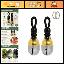 Extra Loud Handmade Collar Bells for Cats  Dogs - Premium Brass  Nickel Silver
