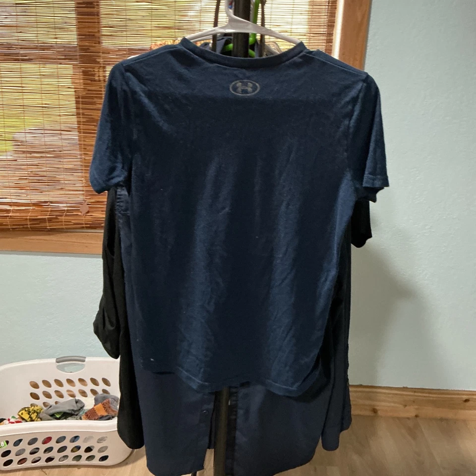 Under Armour UA мальчика синий и желтый футболка молодежи средний  - Изображение 2 из 2