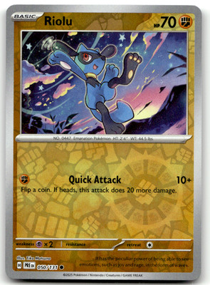 Riolu Common SV: Prismatic Evolutions 050/131 LP