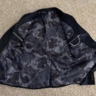 Men’s Medium Fancy Jacket. Great for Prom, Wedding. Navy Swirly Velour GREAT! — photo 9