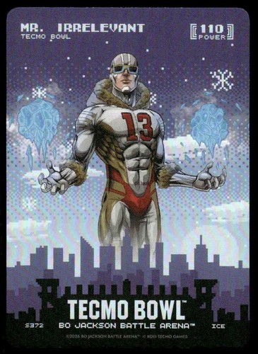 2026 Bo Jackson Battle Arena TECMO BOWL BOBA Mr Irrelevant Ice Skyline