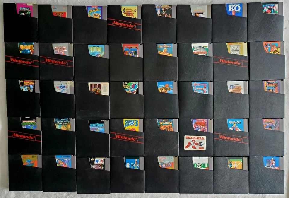 HUGE Vintage LOT of 40 Nintendo Cart w/Case (NES 1989) Authentic Tested! Mint!🕹 - Image 4 of 4