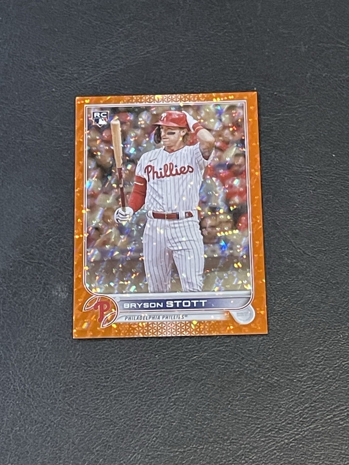 2022 Topps Update Bryson Stott US224 Orange Foil 35/299! Phillies!