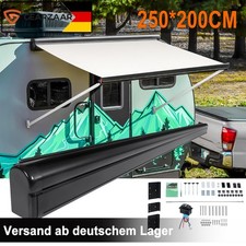 Fahrzeug-Markise Sonnenschutz 260 x 200cm Wasserdichte Gelenkarmmarkise