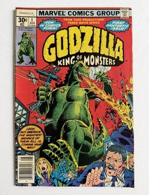 Godzilla King Of Monsters Marvel Comic Aug 1 1977 #02804