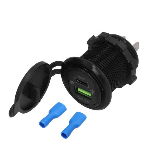 Gniazdo samochodowe USB ładowarka samochodowa zielone podświetlenie do - Zdjęcie 14 z 24