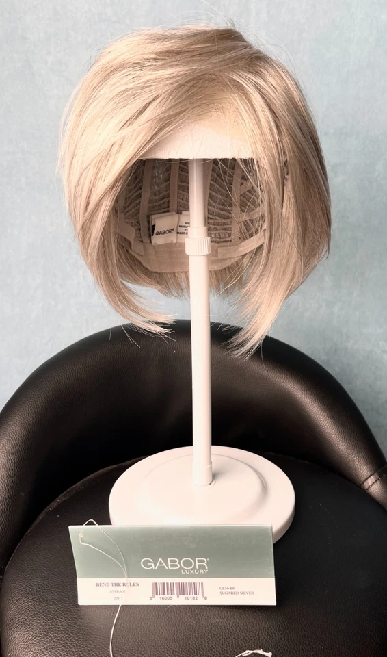 Peluca delantera Gabor Bend The Rules en color: GL56-60 plata azucarada / usada en excelente estado / encaje Foto 2 de 4