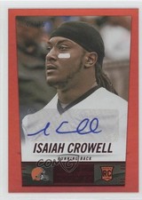 2014 Panini Hot Rookies Rookie Signatures Red 40/75 Isaiah Crowell #413 Auto 1a3