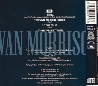 Van Morrison - Gloria (CD2, & John Lee Hooker) - Van Morrison CD LQVG The Cheap