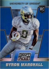 2016 Panini Prizm Draft Picks Prizms Blue #156 Byron Marshall - FB