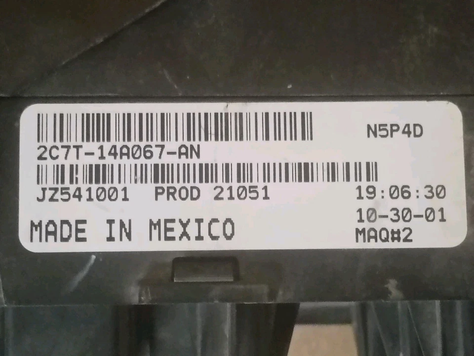 Ford F250 F350 2002-2003 bajo tablero caja de fusibles P/N 2C7T-14A067-An Foto 2 de 4