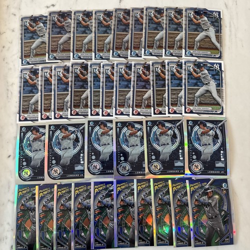2024 Bowman + Chrome George Lombard Jr. Yankees #BCP- 79 + Inserts Lot x36